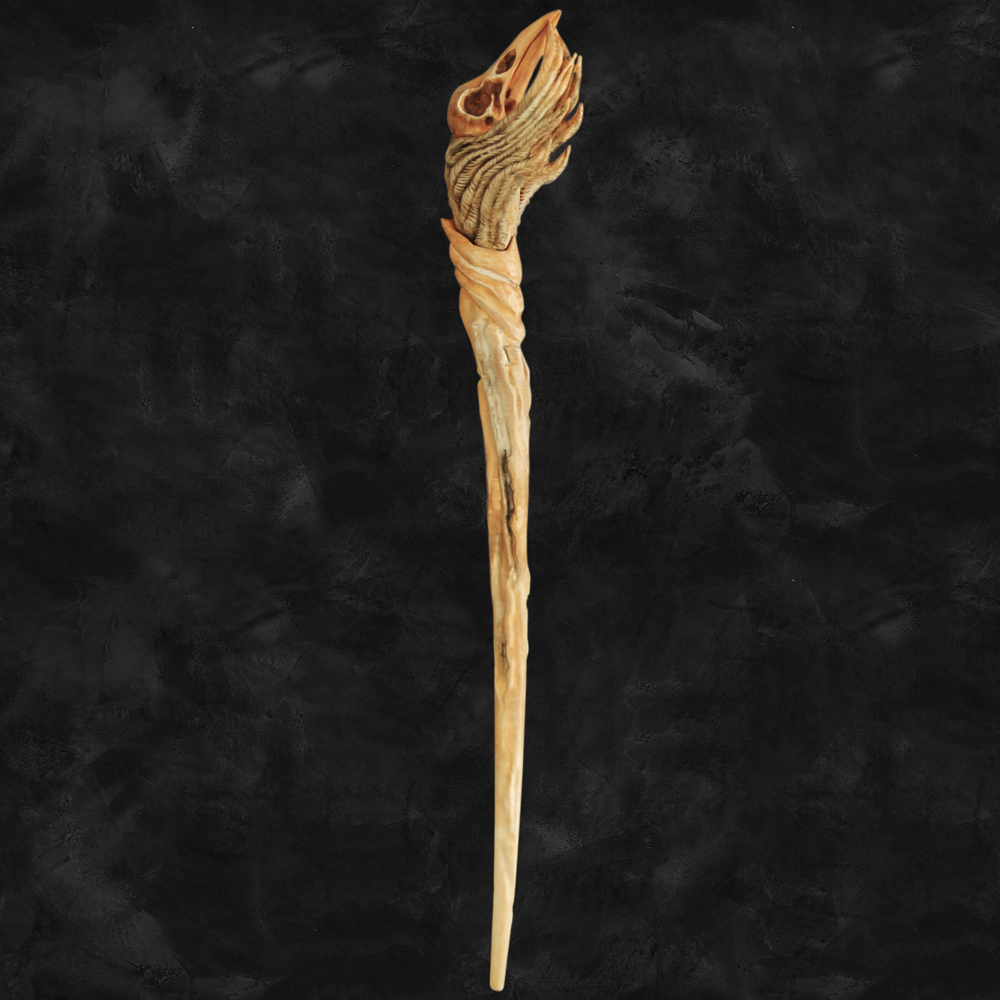 Raven Skull Wand - Harry Potter Spirit Animal 3D print model_8