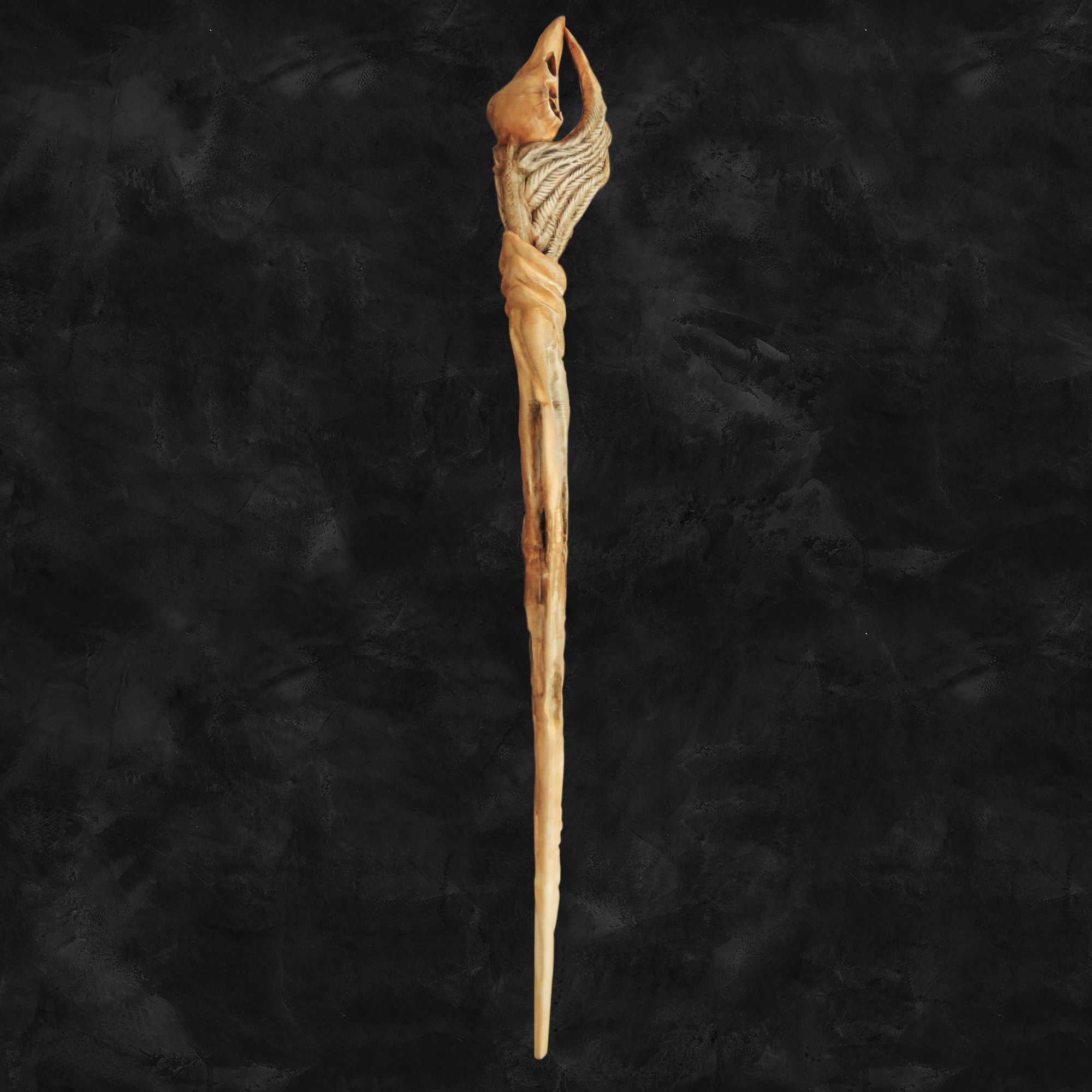 Raven Skull Wand - Harry Potter Spirit Animal 3D print model_9