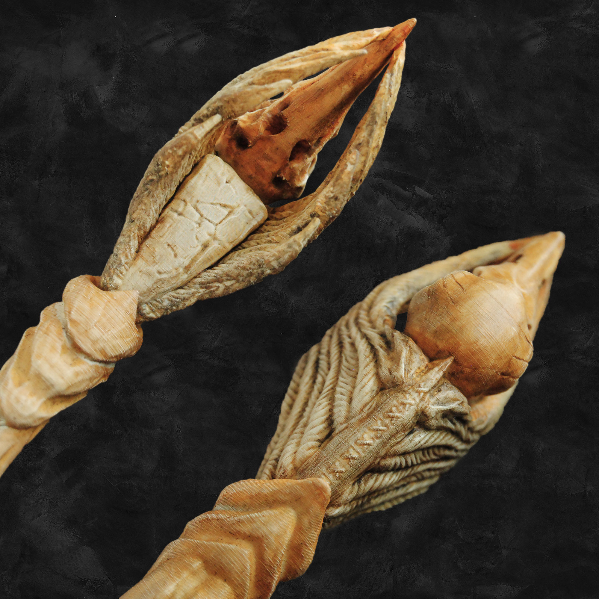 Raven Skull Wand - Harry Potter Spirit Animal 3D print model_6