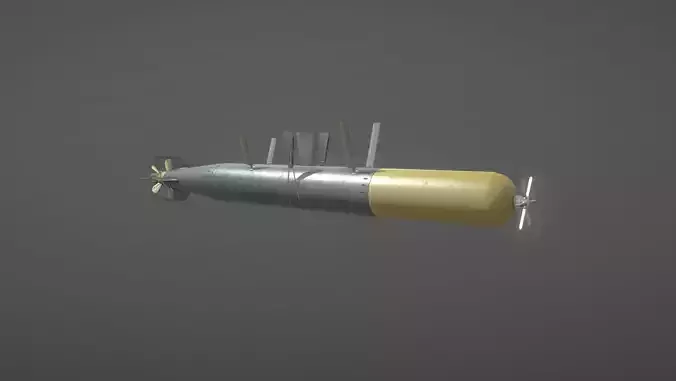 UK Torpedo MarkXII Low-poly 3D model
