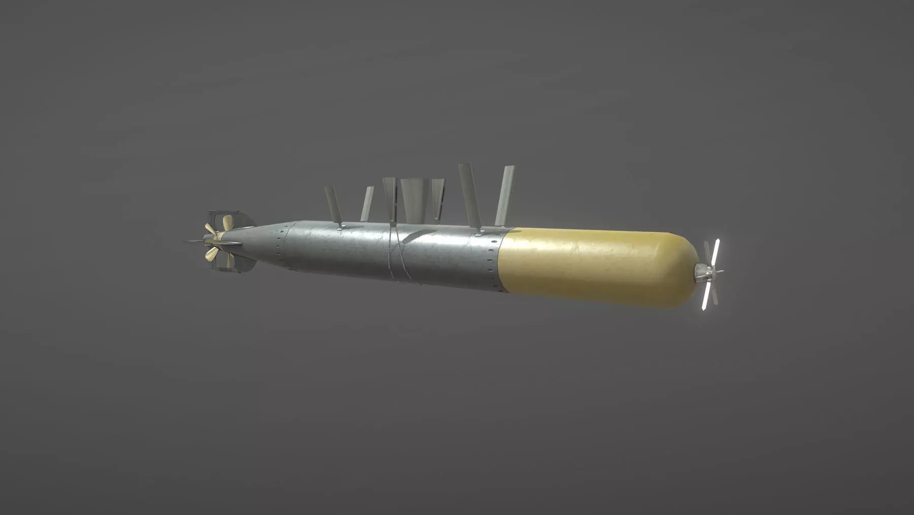 UK Torpedo MarkXII Low-poly 3D model_0
