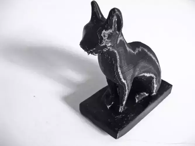 Scan of Replica Egyptian Cat Statue Free 3D print model