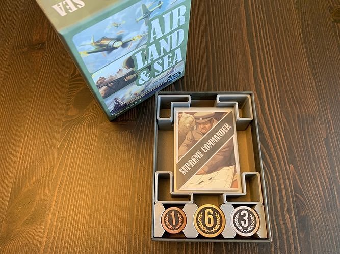 Air Land and Sea Card Game Organizer Insert Free 3D print model