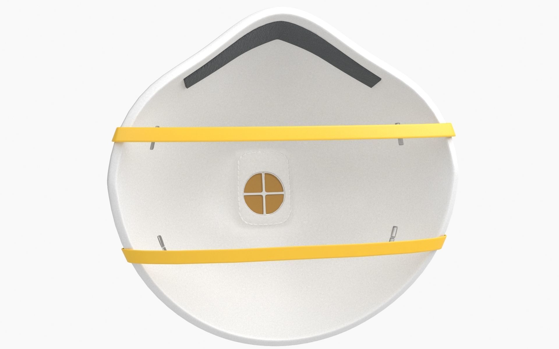 Mask Particulate Respirator 8210 Low-poly 3D model_8