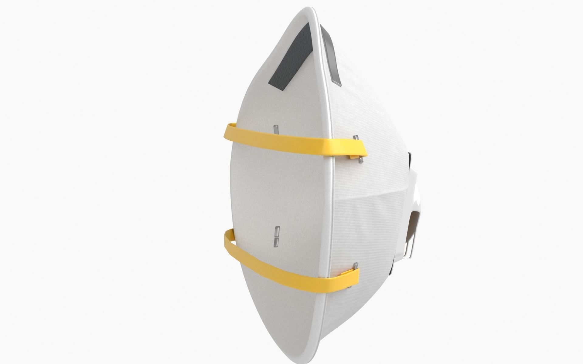 Mask Particulate Respirator 8210 Low-poly 3D model_6