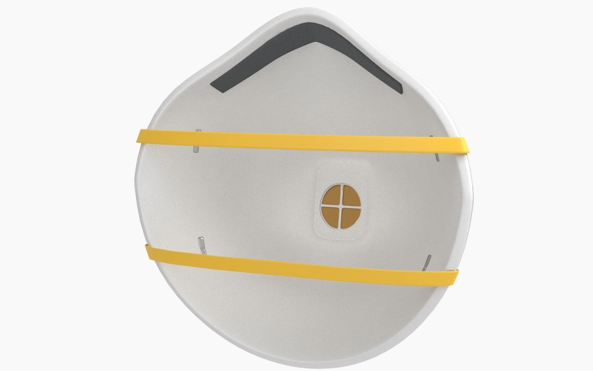 Mask Particulate Respirator 8210 Low-poly 3D model_7