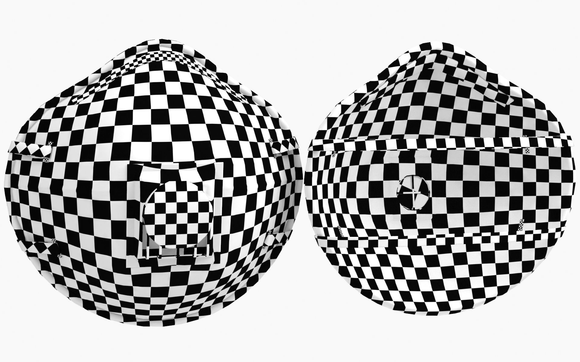 Mask Particulate Respirator 8210 Low-poly 3D model_18