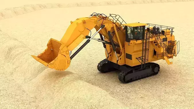 Mining Excavator 6060 3D model