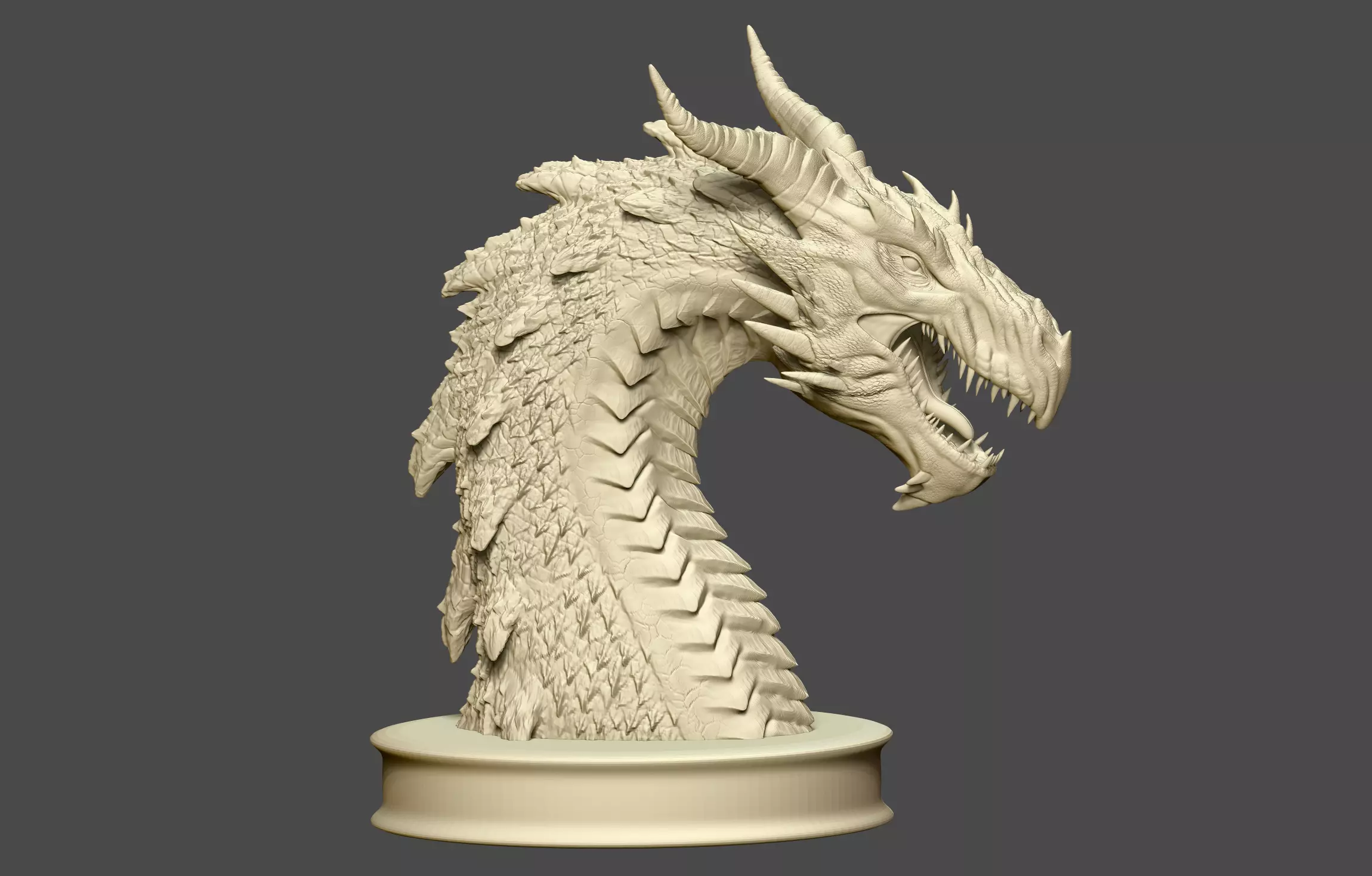 Dragon Bust 3D print model