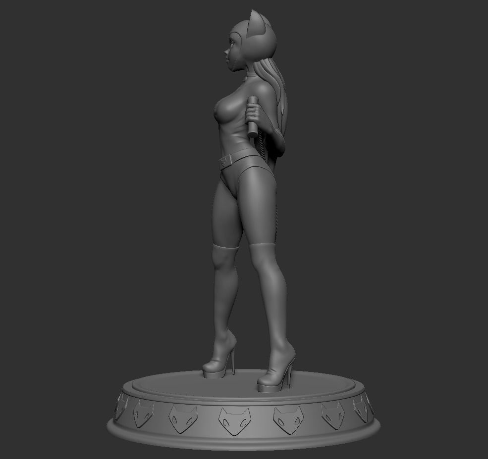 Catwoman Stylized Figure 3D print model_11
