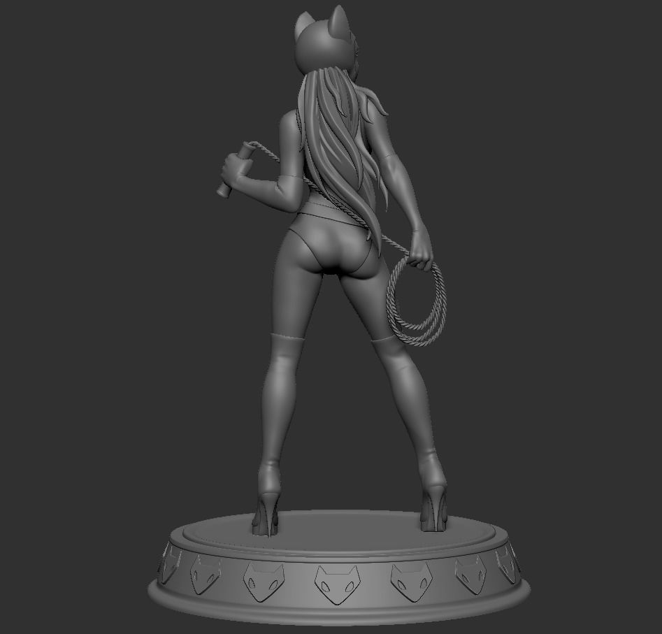 Catwoman Stylized Figure 3D print model_9