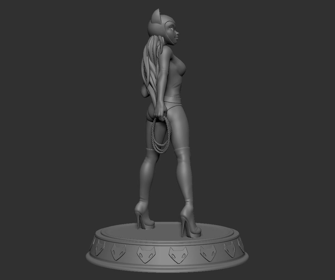 Catwoman Stylized Figure 3D print model_6