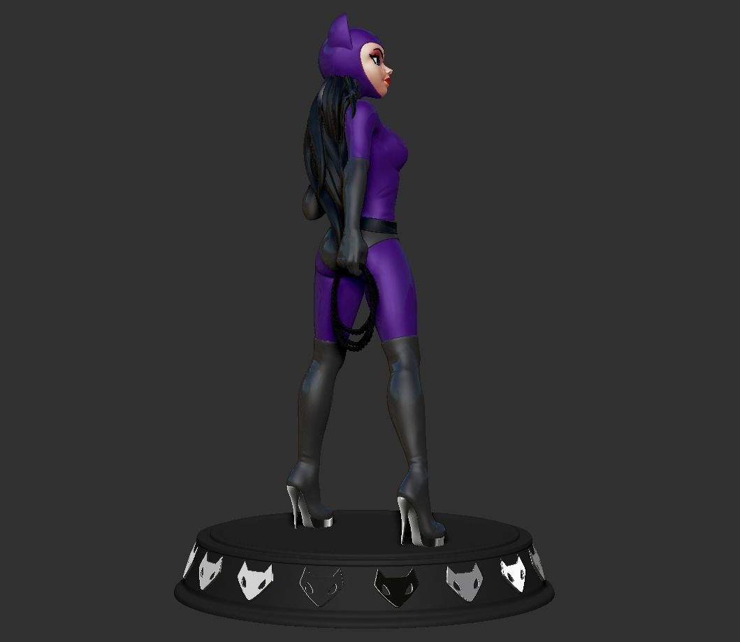 Catwoman Stylized Figure 3D print model_7
