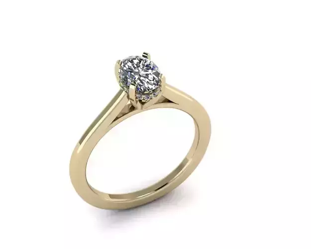 Jewerly Oval Diamond Ring