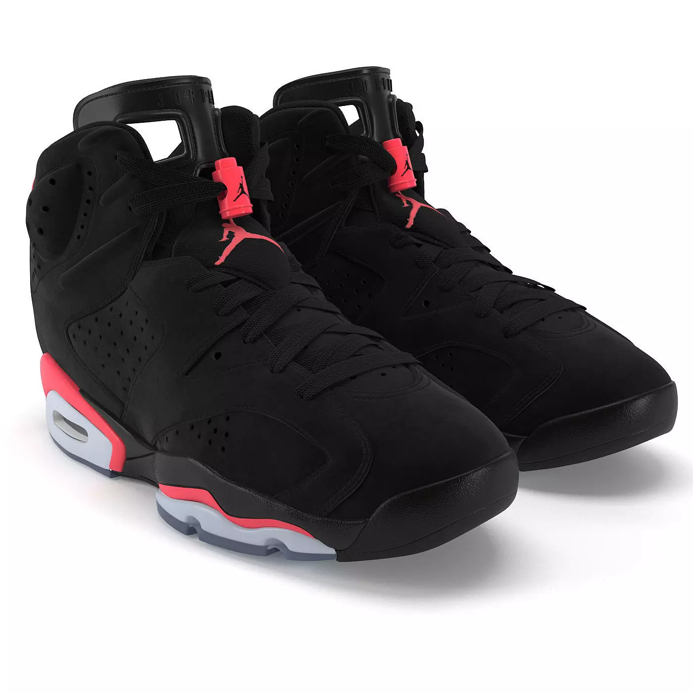 Jordan 6 Retro Infrared PBR Low-poly 3D model_0