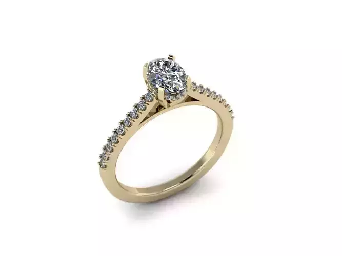 Jewelry Oval Diamond  Ring 
