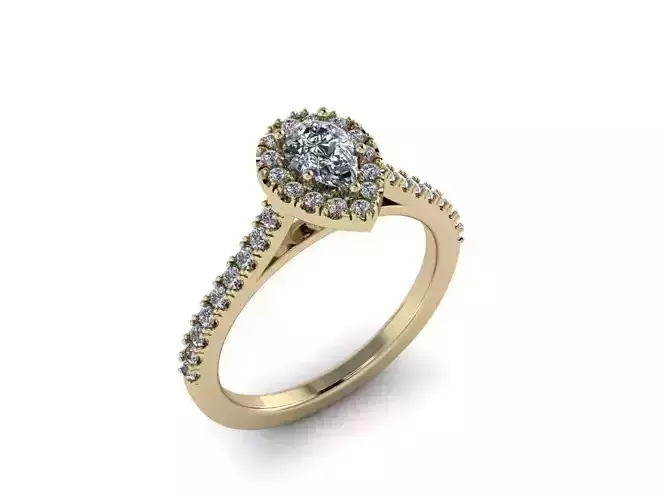 Jewelry pearl hello diamond ring