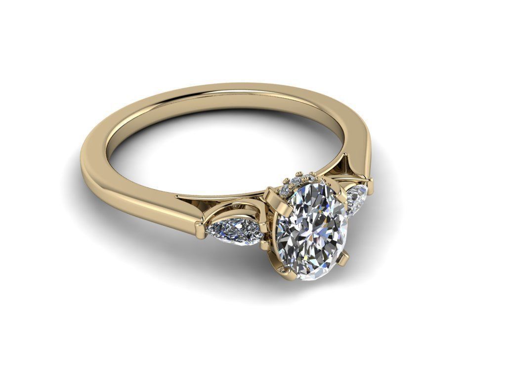 Jewelry Diamond Ring 3D print model_11