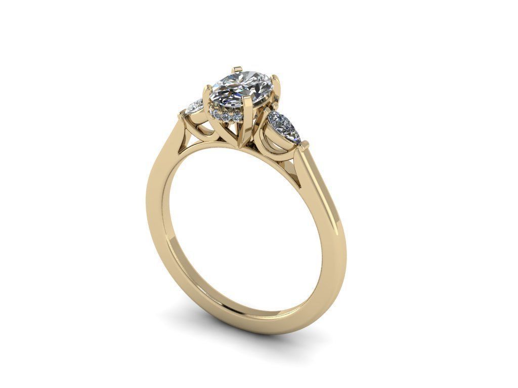 Jewelry Diamond Ring 3D print model_14
