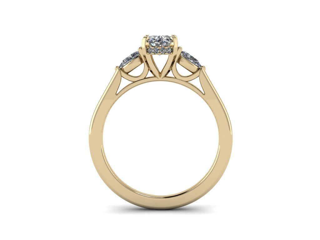 Jewelry Diamond Ring 3D print model_13