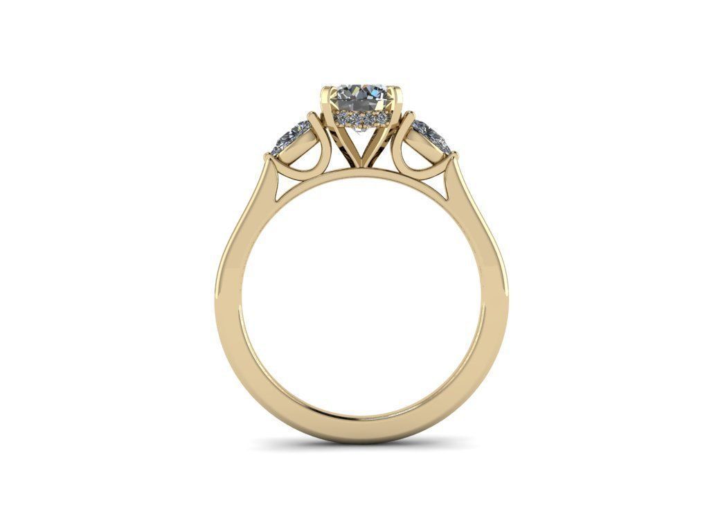 Jewelry Diamond Ring 3D print model_23
