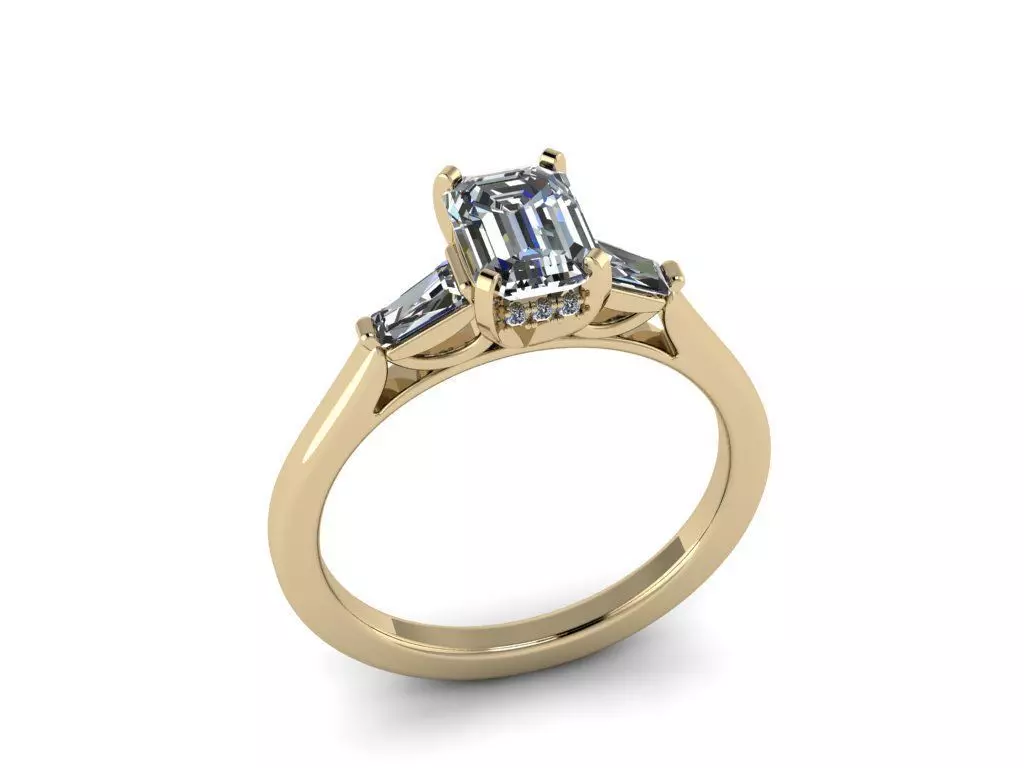 Diamond Jewelry Ring 3D print model_0