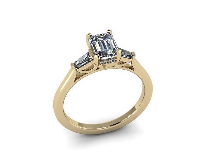 Diamond Jewelry Ring 3D print model