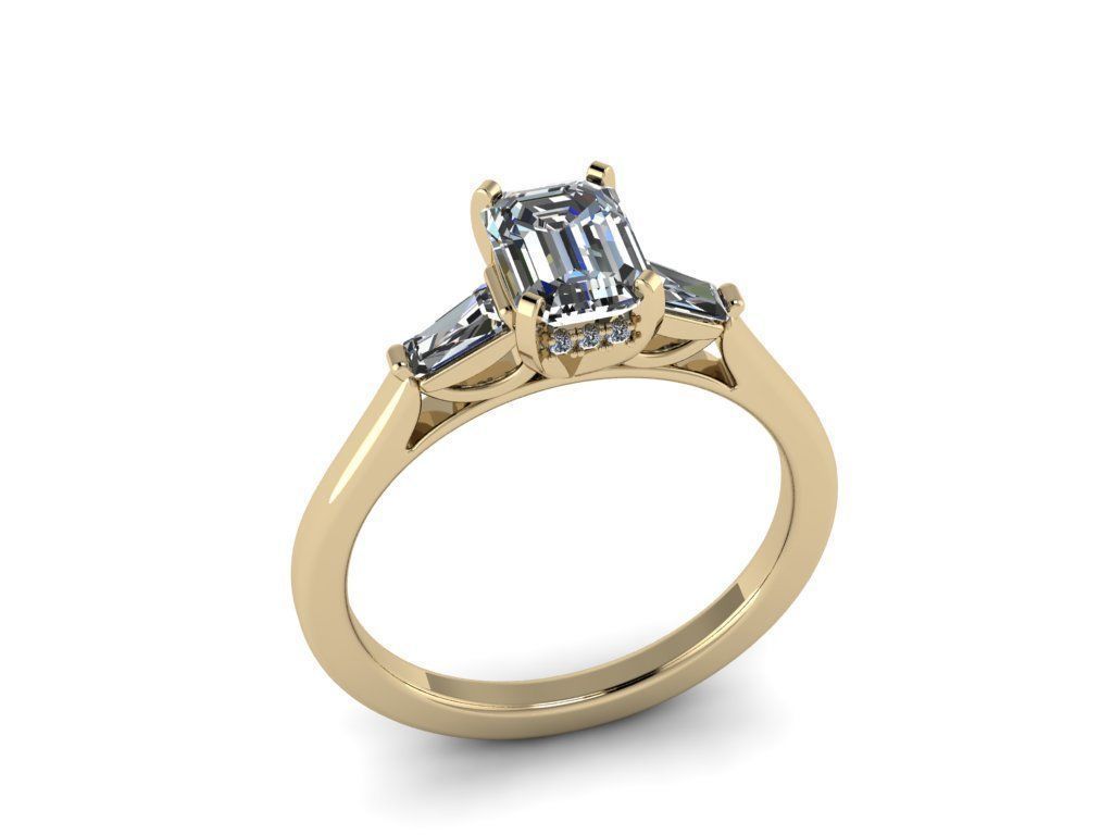 Diamond Jewelry Ring 3D print model_11