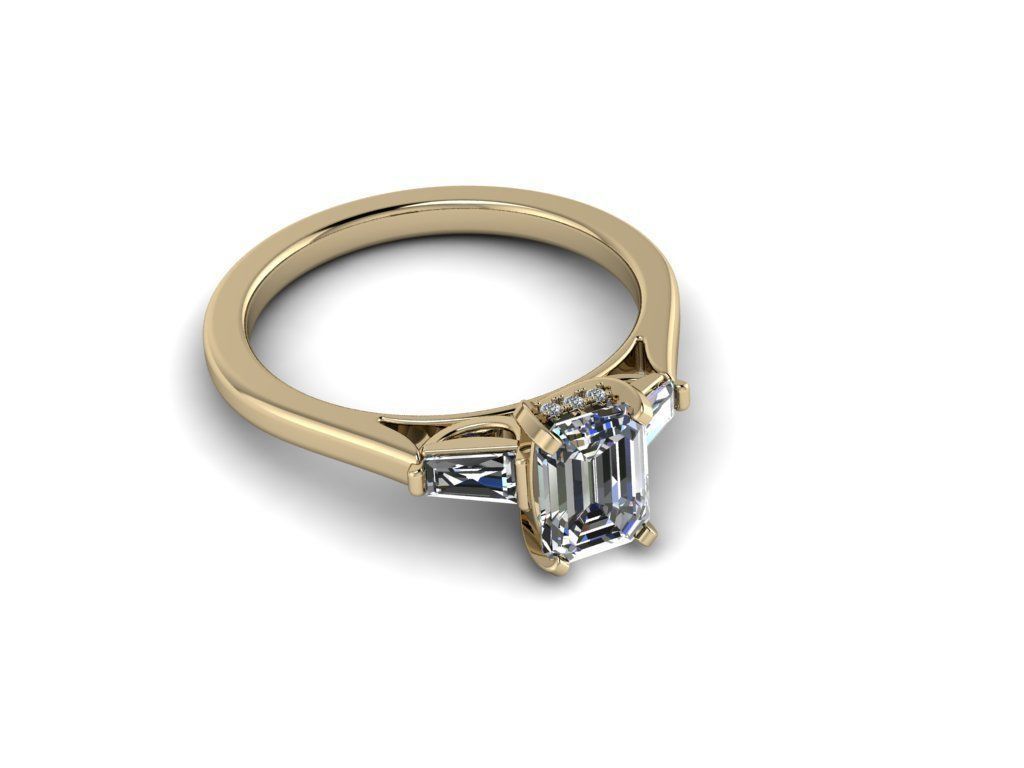 Diamond Jewelry Ring 3D print model_20