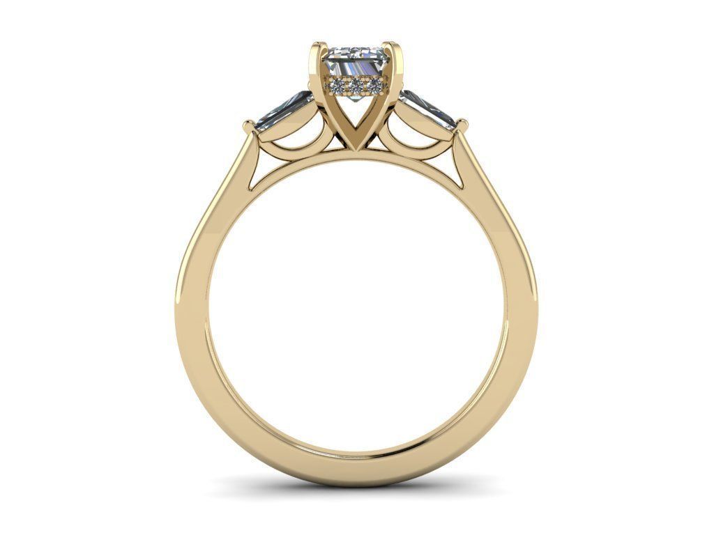Diamond Jewelry Ring 3D print model_10