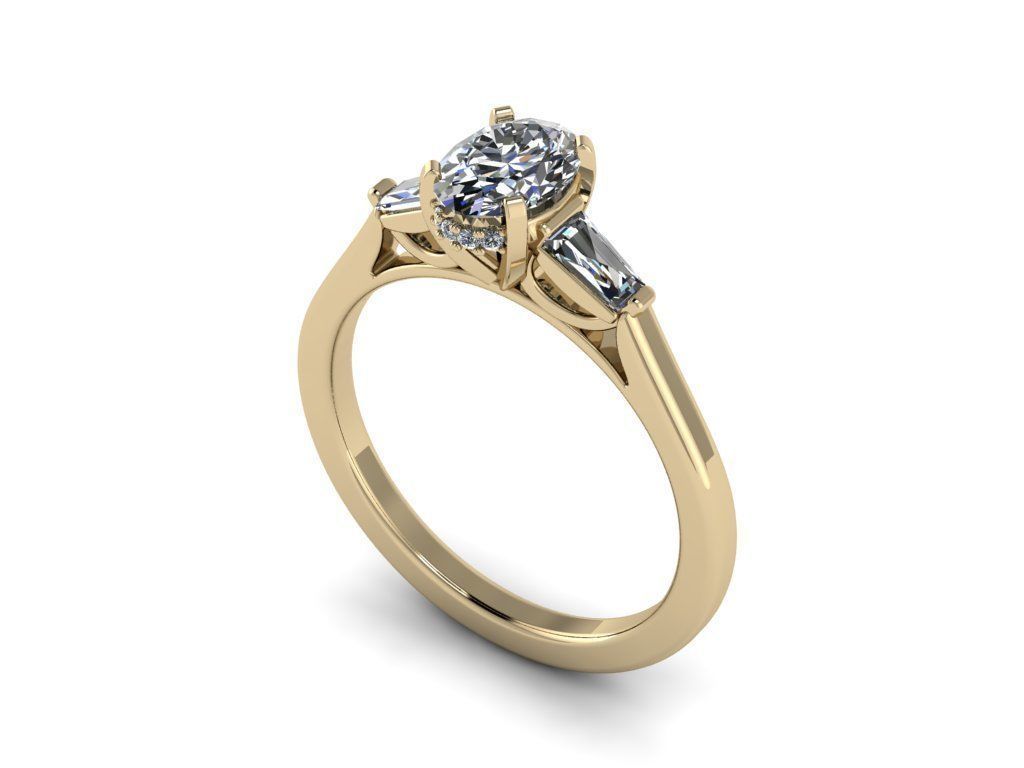 Diamond Jewelry Ring 3D print model_17