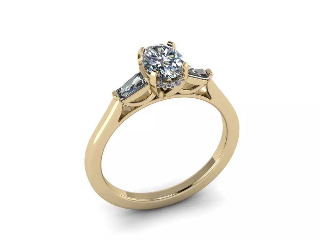 Diamond Jewelry Ring 3D print model_0