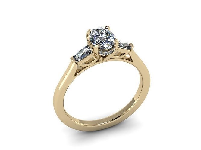 Diamond Jewelry Ring 3D print model