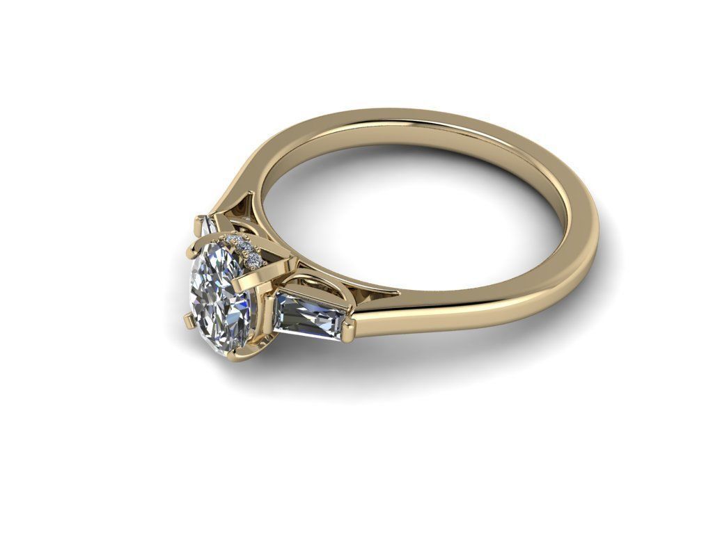 Diamond Jewelry Ring 3D print model_23