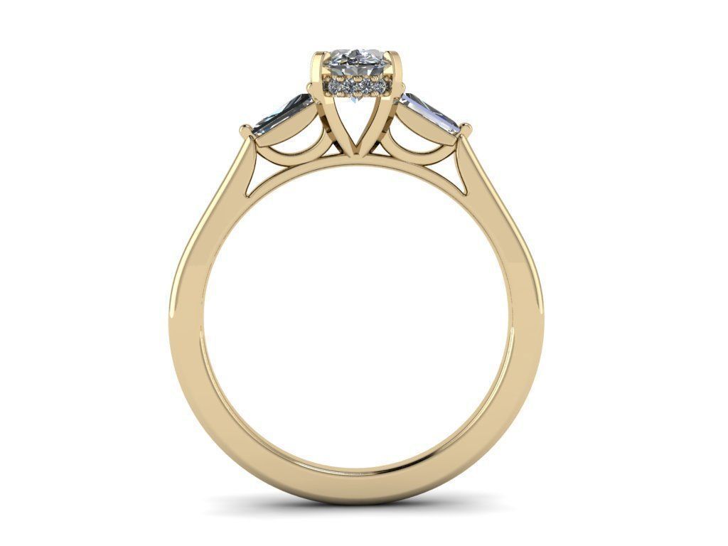 Diamond Jewelry Ring 3D print model_15
