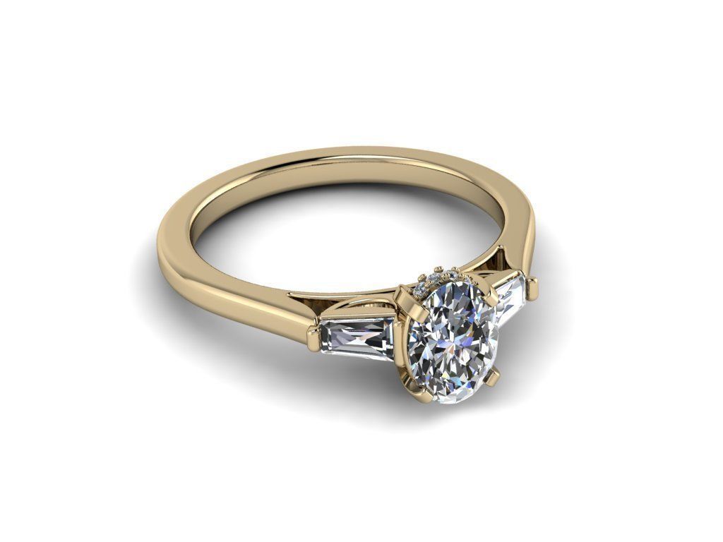 Diamond Jewelry Ring 3D print model_16