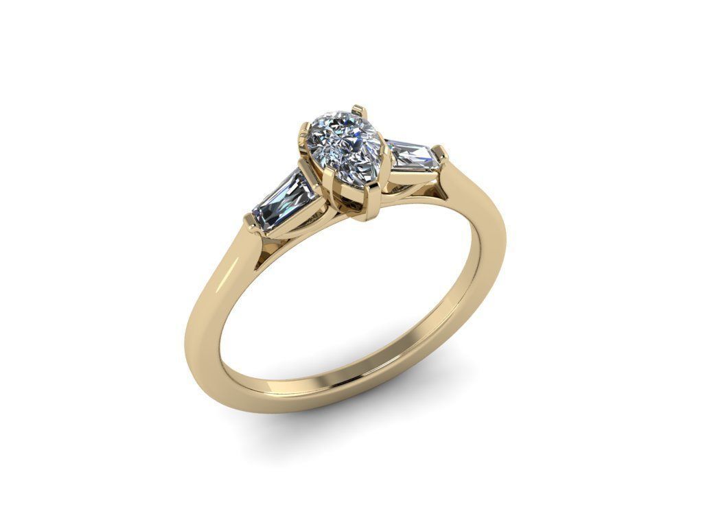 Diamond Jewelry Ring 3D print model_8