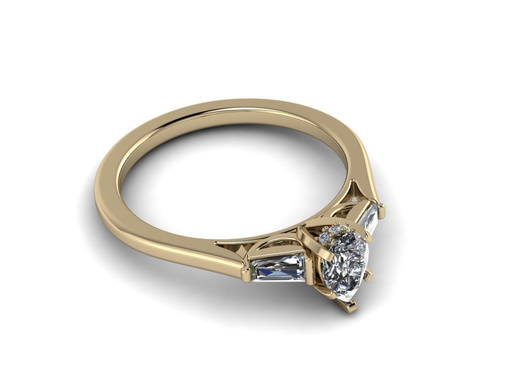 Diamond Jewelry Ring 3D print model_9