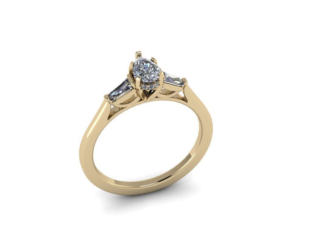 Diamond Jewelry Ring 3D print model_21