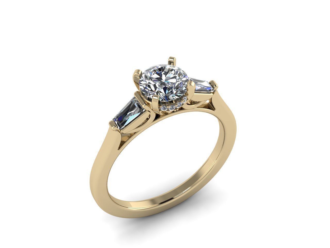 Diamond Jewelry Ring 3D print model_18