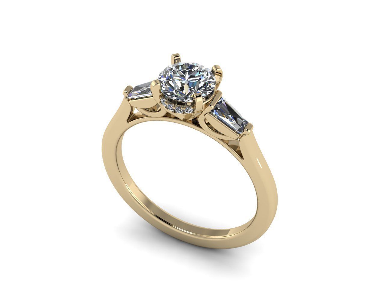Diamond Jewelry Ring 3D print model_3