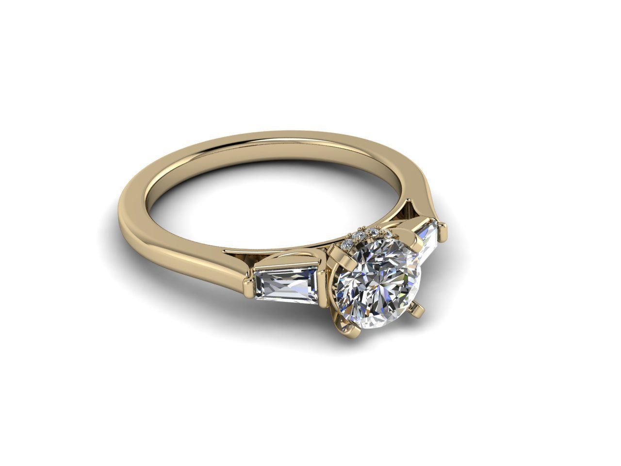 Diamond Jewelry Ring 3D print model_15