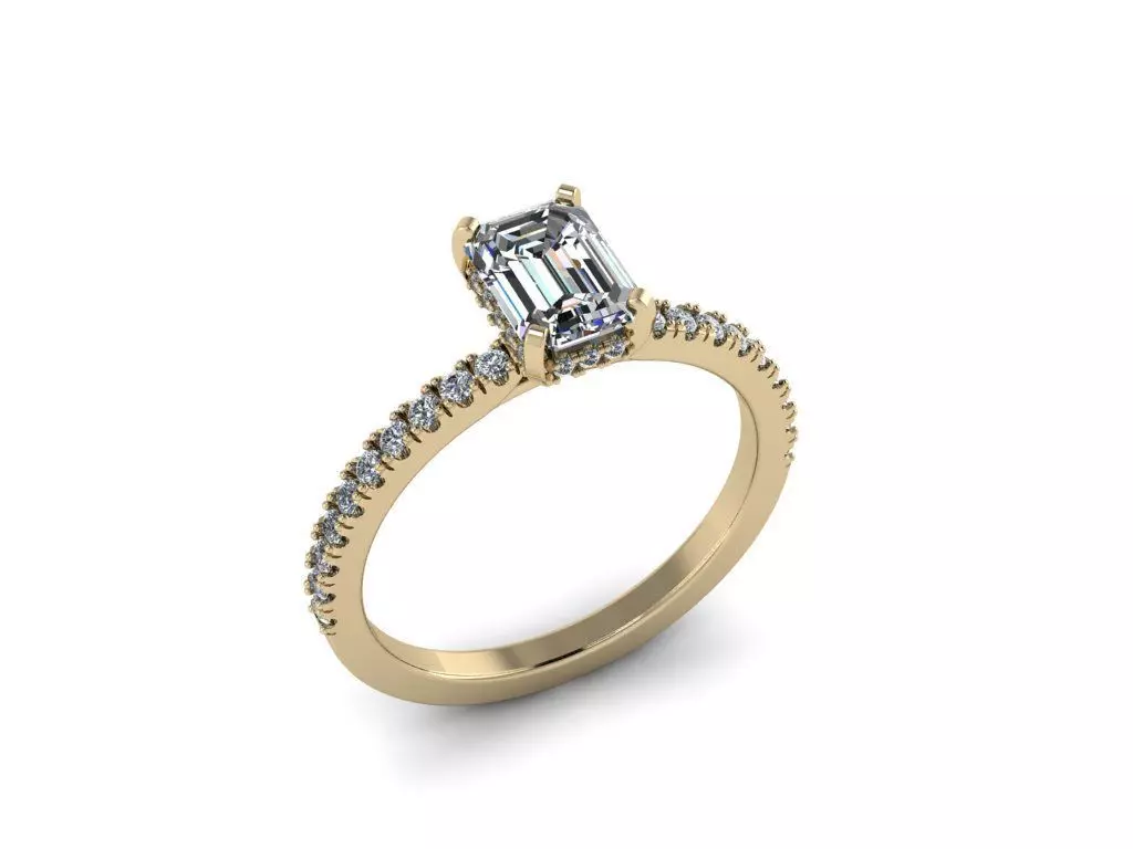 Diamond Jewelry Ring 3D print model_0