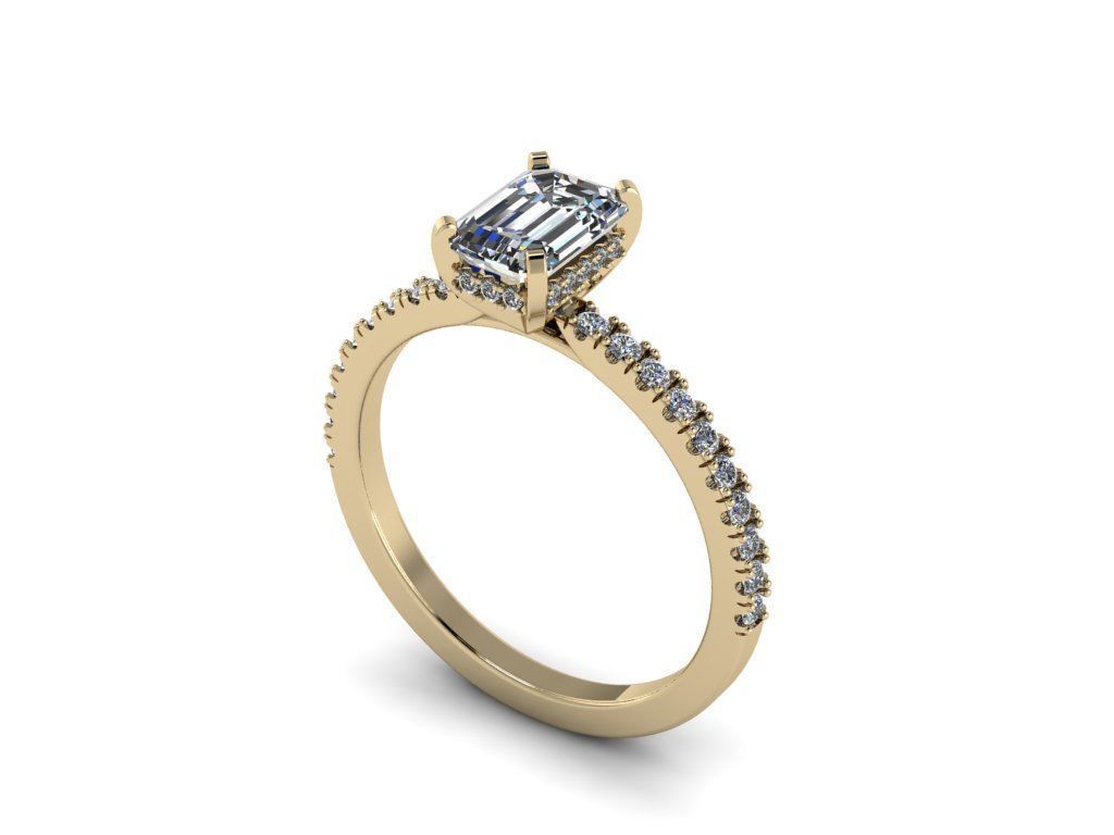 Diamond Jewelry Ring 3D print model_3