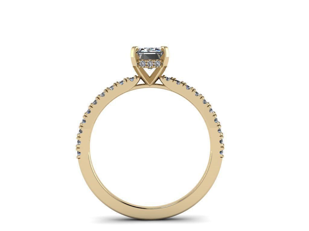 Diamond Jewelry Ring 3D print model_2