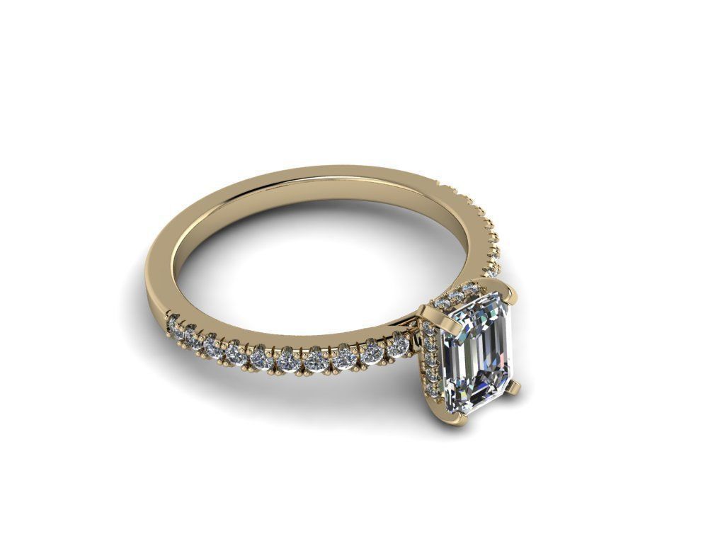 Diamond Jewelry Ring 3D print model_13