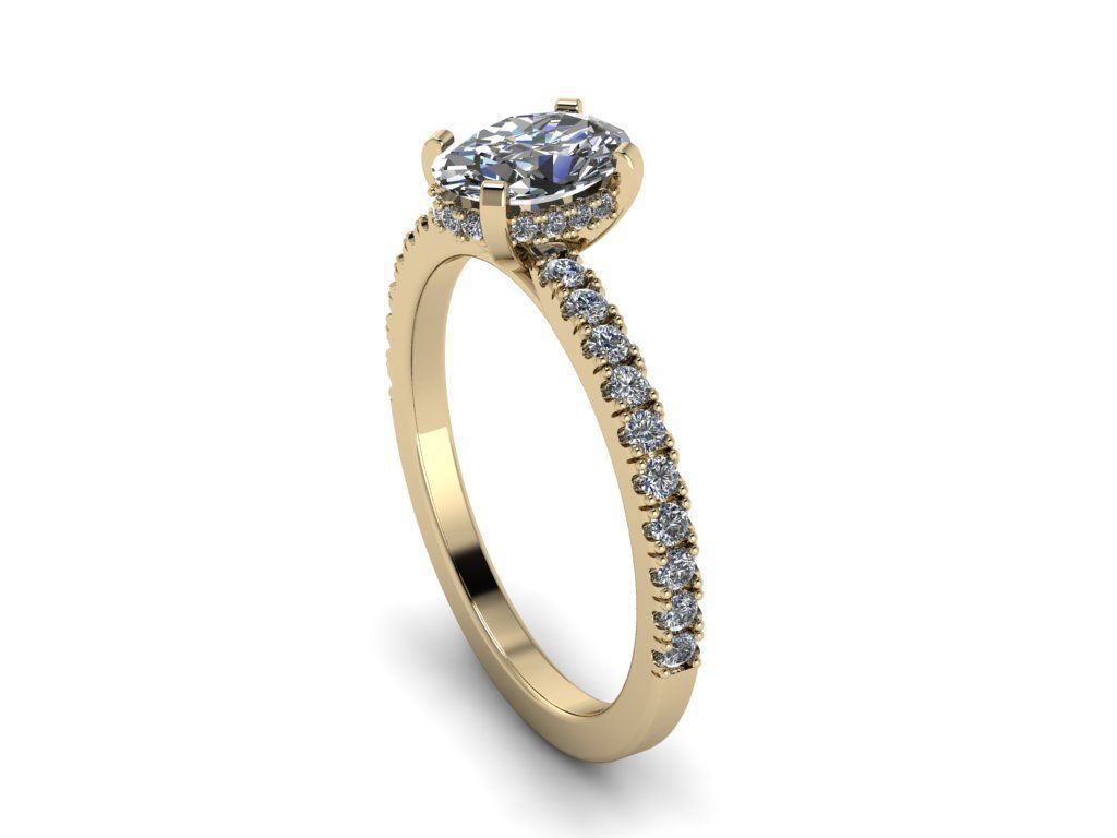 Diamond Jewelry Ring 3D print model_3