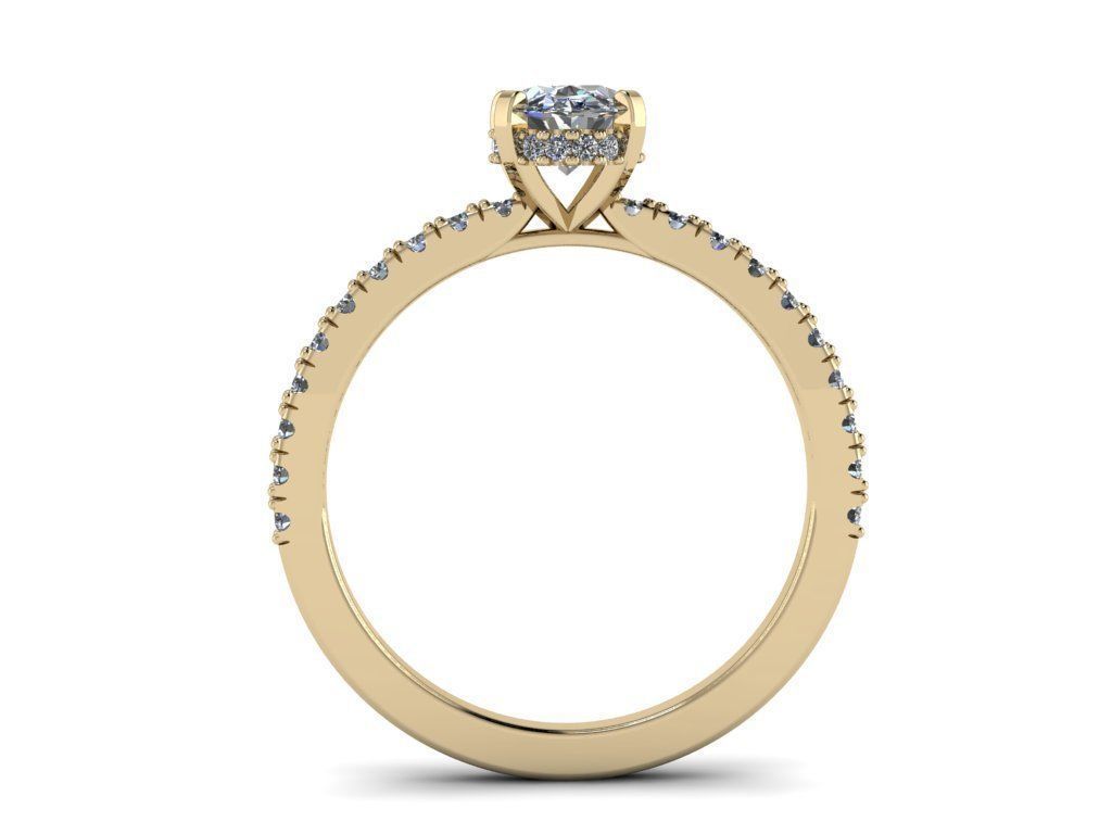 Diamond Jewelry Ring 3D print model_2