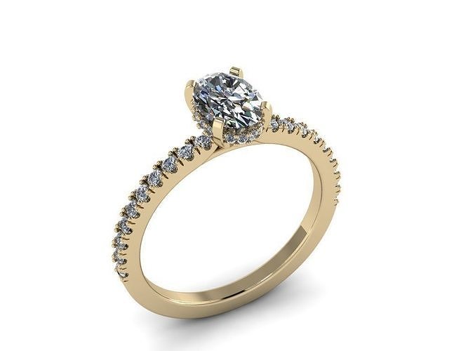 Diamond Jewelry Ring 3D print model
