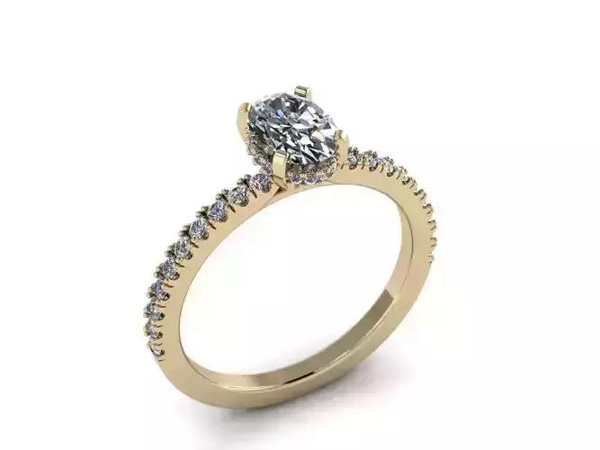 Diamond Jewelry Ring 3D print model